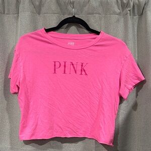 PINK Victoria's Secret Hot Pink Crop Top